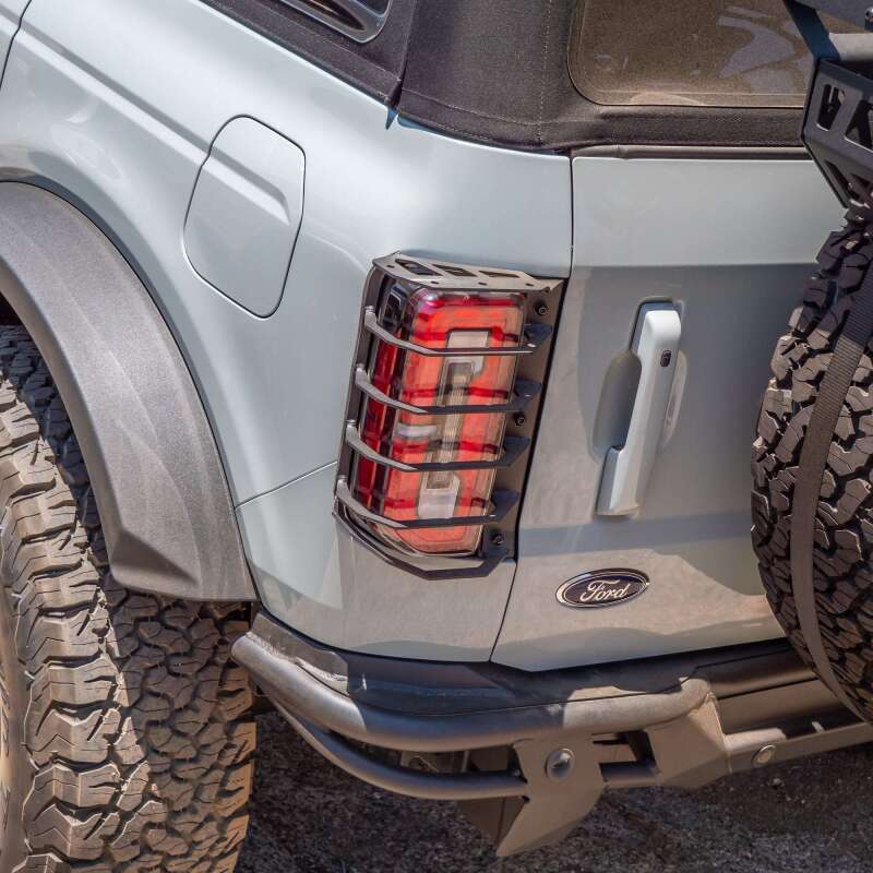 TURN Offroad Ford Bronco 2021+ rear tail light guards, durable protective covers for off-road tail lights.