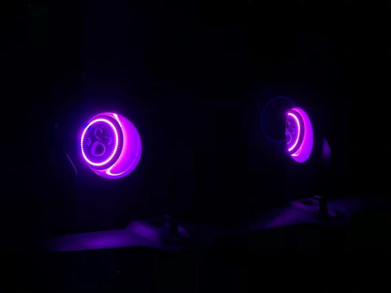 Oracle 7in High Powered LED Headlights - Black Bezel - ColorSHIFT 2.0