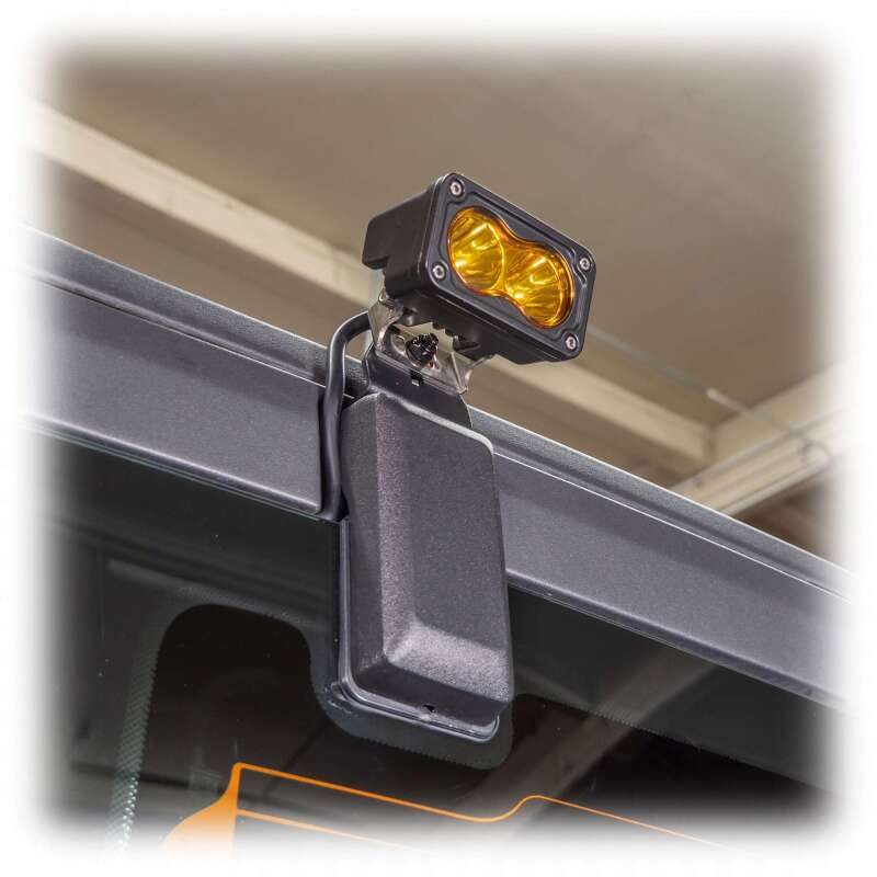 TURN Offroad Ford Bronco 2021+ OEM Hard Top Light Bracket attached to hard top, durable offroad accessory for vehicle lighting.