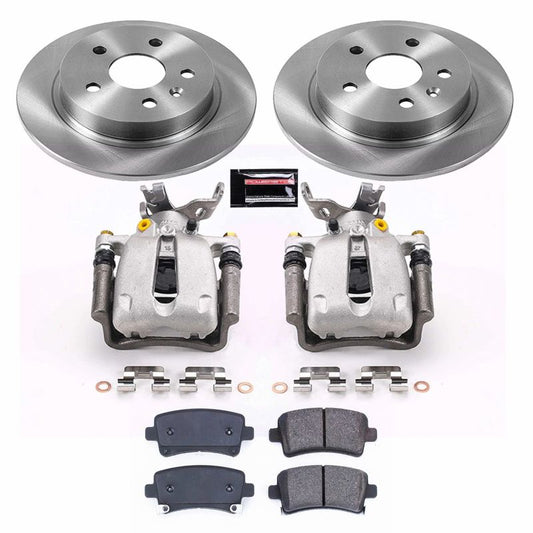 PowerStop rear brake kit with calipers for 2014-2015 Chevrolet Malibu, OE-style brake components, automotive repair parts