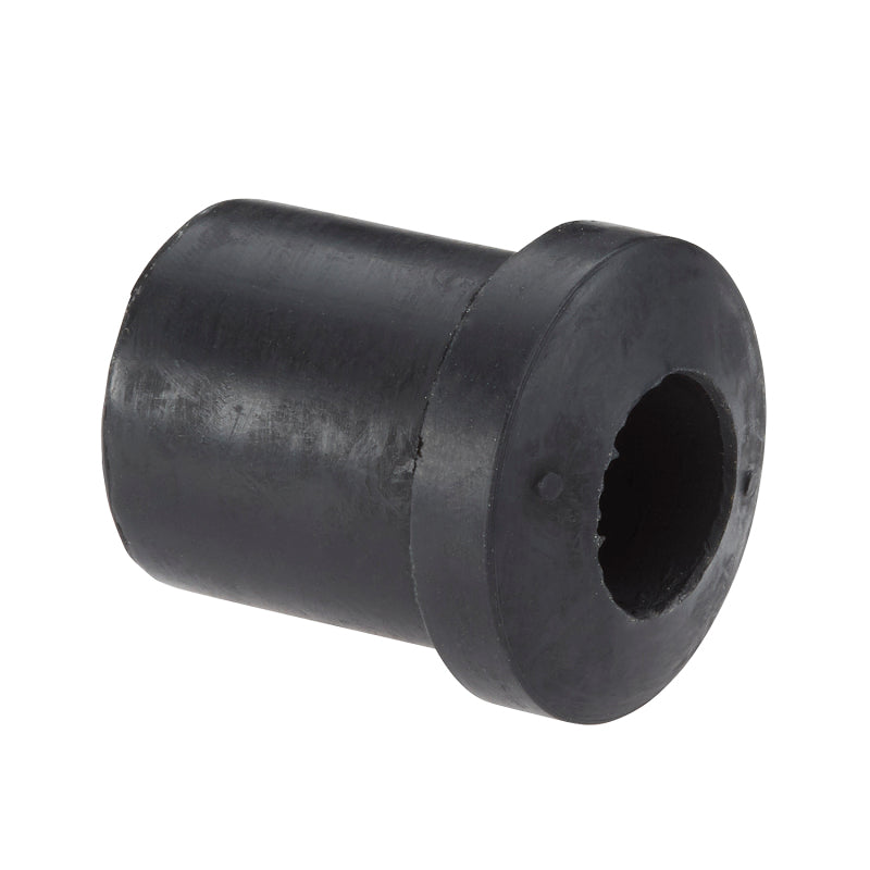 Moog Jeep Wrangler front lower rearward leaf spring bushing in black, designed for 1987-1995 models, part of leaf spring accessories.