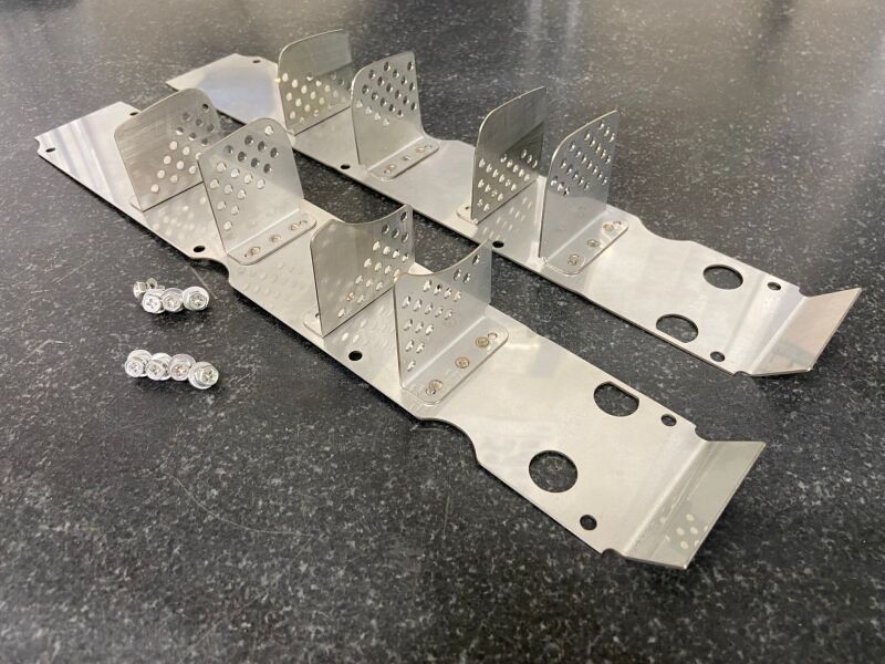 HKS RB26 engine oil baffle plate with buffle design, durable metal construction for improved engine oil management.