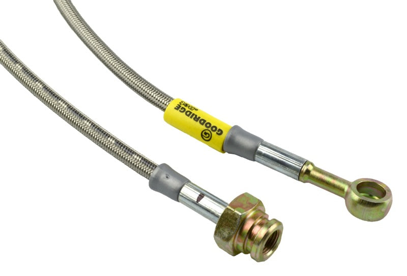 Goodridge stainless steel brake line kit for 2012-2015 Chevrolet Camaro ZL1, showing braided stainless steel brake lines.