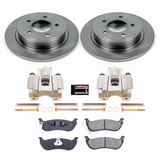PowerStop rear OE brake kit with calipers for 2004-2008 Chrysler Pacifica, includes all components for brake replacement.
