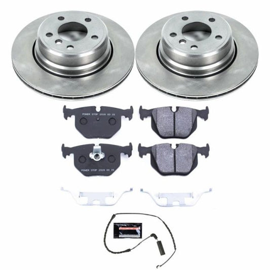 PowerStop rear track day brake kit for BMW X5 2002-2006, performance brake kit with high-quality components visible in the image.