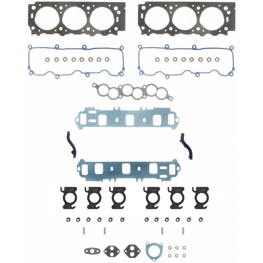 Fel-Pro Ford Taurus HS 9885 PT-3 PermaTorque engine cylinder head gasket set showing multiple gaskets and sealing surfaces.