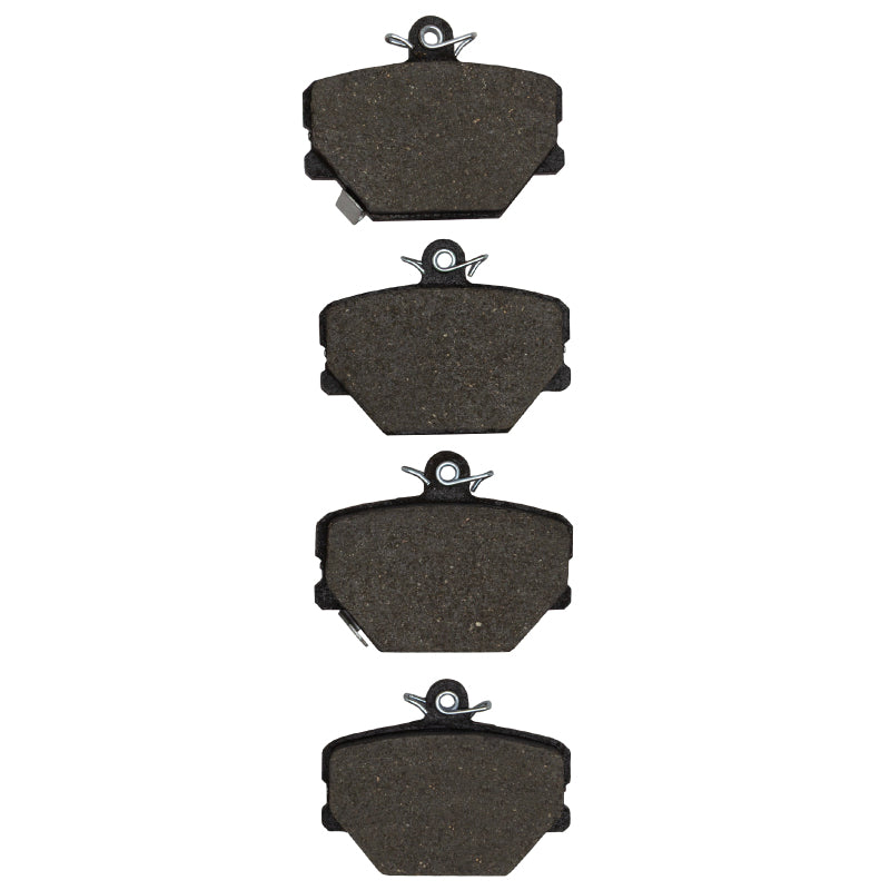 R1 Concepts R1 05-16 Smart Fortwo front semi-metal brake pads, OE type, with visible brake pad components and backing plates.