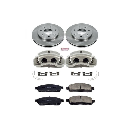 PowerStop OE brake calipers for 2004 Ford F-150 front Autospecialty kit with calipers and hardware installed.