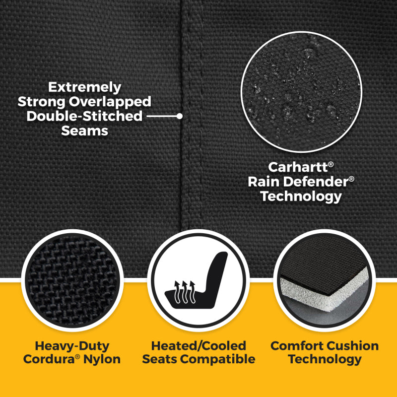 Covercraft Carhartt Super Dux seat cover for second row of Toyota Grand Highlander in durable, custom-fit fabric.