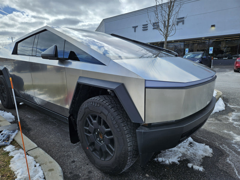 Rally Armor 24-26 Tesla Cybertruck Black UR Mud Flap Silver Logo