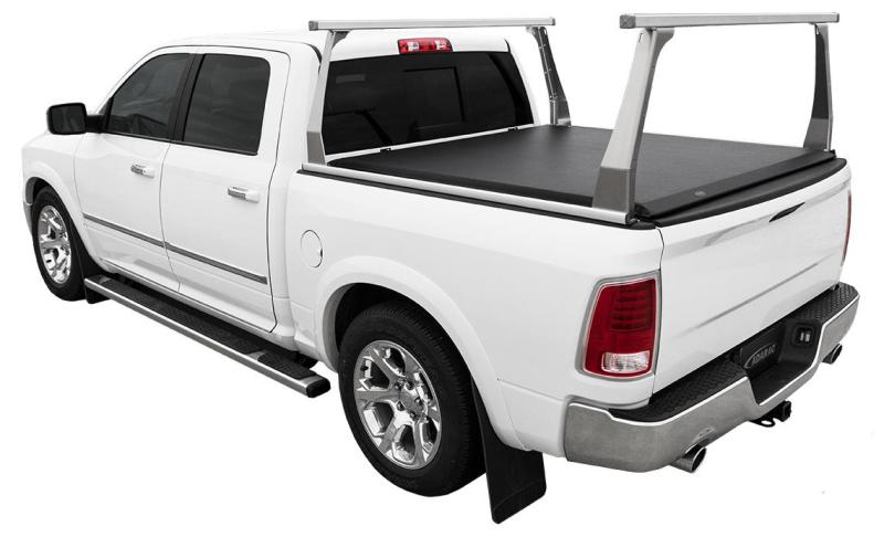 Access ADARAC Aluminum Uprights 24in Vert Pro Kit (2 Uprights w/1 66in Cross Bar) Silver Truck Rack