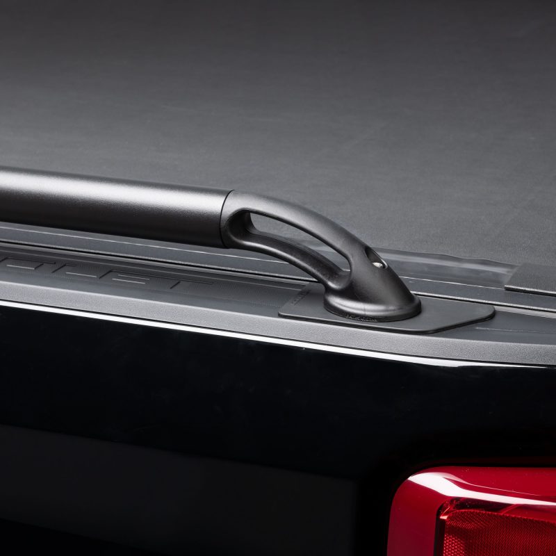 Putco black powder-coated 6.5ft bed locker side rails for Toyota Tundra 2007-2020, exterior body armor and rock rails.