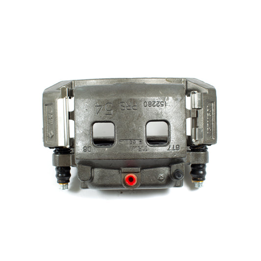 PowerStop front left OE brake caliper with bracket for Dodge Ram 1500 (2002-2005) in black finish.