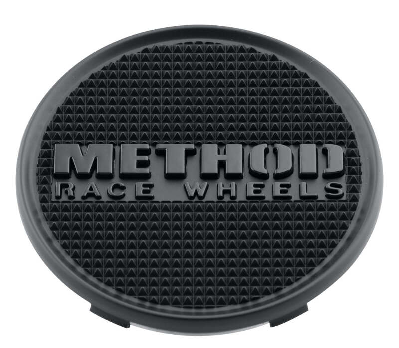 Method Wheels Cap T078 107mm snap-in wheel center cap, black finish, designed for easy installation on compatible wheels.