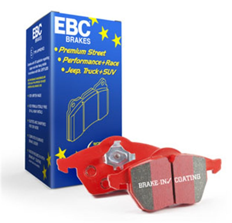 EBC Redstuff rear brake pads for Audi A3 2.0 Turbo 2006-2013, Girling rear caliper, high-performance brake components