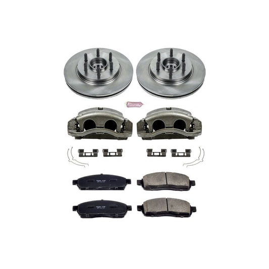 PowerStop OE front brake rotors with calipers for Lincoln Mark LT from 2006-2008, part of the Autospecialty kit.