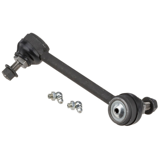 Moog front left sway bar endlink kit for 2006 Isuzu i-350, showing metal link with bushings and mounting hardware.
