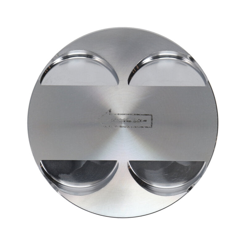 Manley Performance forged piston set for Mitsubishi 2.0L 4G63 engine, with 85mm bore and 1.375-inch compression height.