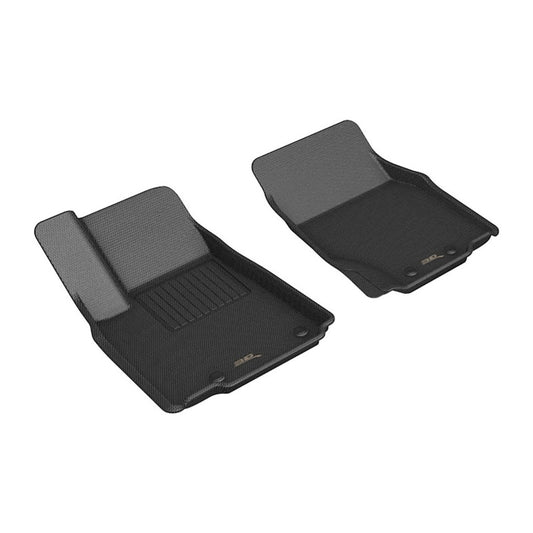 Black 3D MAXpider Kagu rubber floor mat for Jeep Grand Cherokee 2022-2023, designed for durable, all-weather protection.