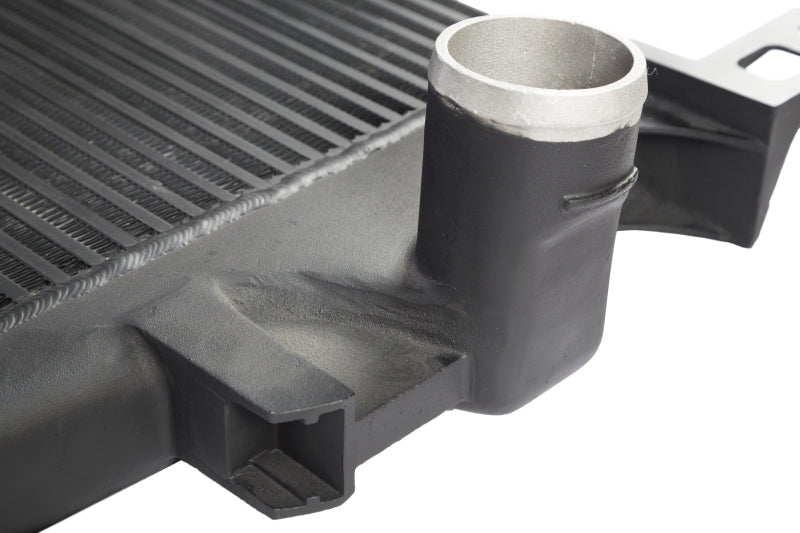 CSF 08-10 Ford Super Duty 6.4L Turbo Diesel Charge-Air-Cooler intercooler with aluminum fins and inlet/outlet connections.