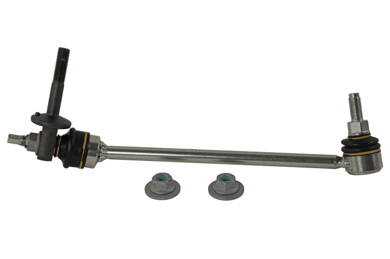 Moog front right sway bar endlink for Mercedes-Benz GLC300 (2016-2020), showing the metal sway bar link with bushings and ball joint.