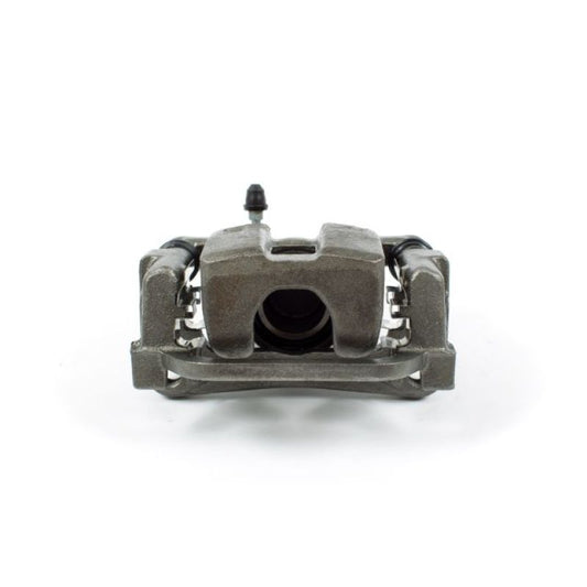 PowerStop rear right OE brake caliper with bracket for Infiniti G35 2005-2008, showing metallic caliper and mounting components.