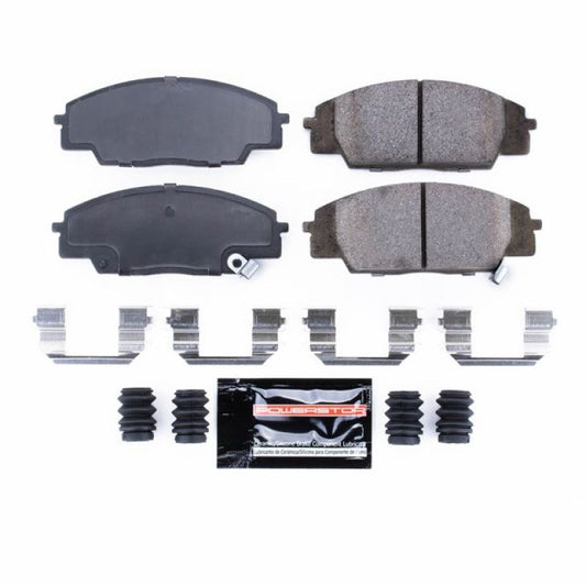 PowerStop Z23 Evolution sport brake pads with hardware for 2007-2010 Acura CSX front brake system.
