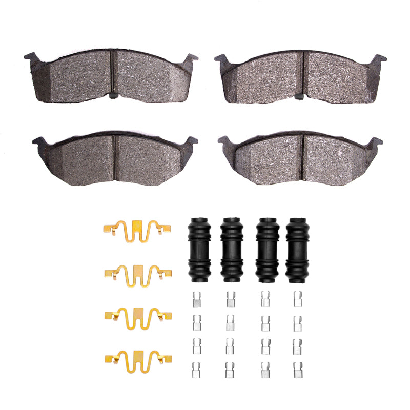 R1 Concepts OE brake pads and hardware kit for Chrysler Neon 1995-2005, front brake pad set with hardware components.
