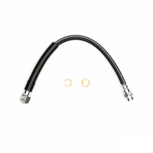 DFC Buick Regal 73-75 front brake hose in a brake line kit, showing the flexible rubber and metal fittings for brake system replacement.