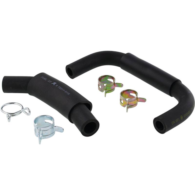 All Balls Racing Honda FS hose and clamp kit showing flexible rubber hoses with metal clamps for engine cooling or fuel lines.
