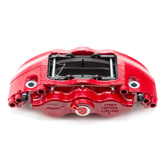 Alcon 09-20 F-150/Raptor Gen 1-2 big brake kit front rotors with 6-piston red calipers, high-performance brake components