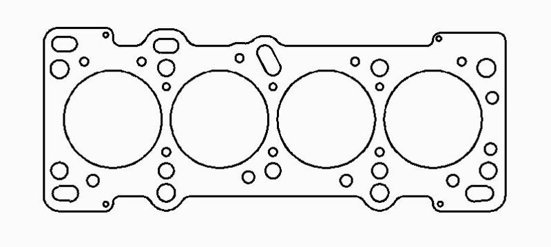 Cometic 94-97 Mazda Miata 1.8L DOHC BP motor 85mm .027in head gasket showing metal surface and gasket edges