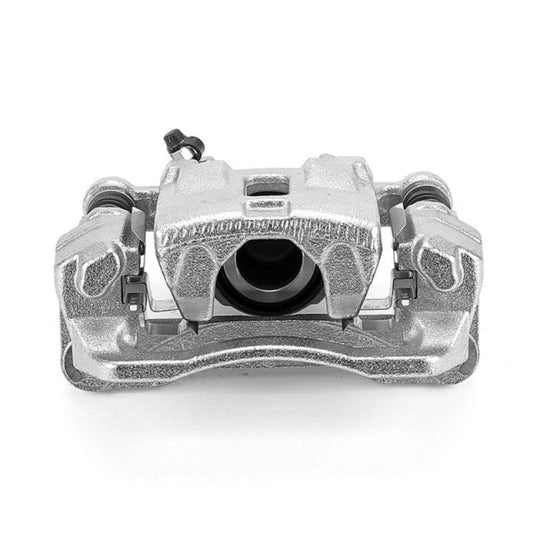 PowerStop rear left OE brake caliper with bracket for 2005 Subaru Legacy, showing the metal caliper and mounting components.