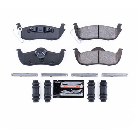 PowerStop Z23 Evolution Sport rear brake pads for Jeep Commander, performance brake pads with hardware included