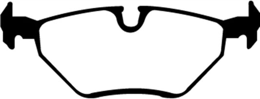 EBC Redstuff rear brake pads for BMW Z3 2.5 model, high-performance brake pads with red friction material.
