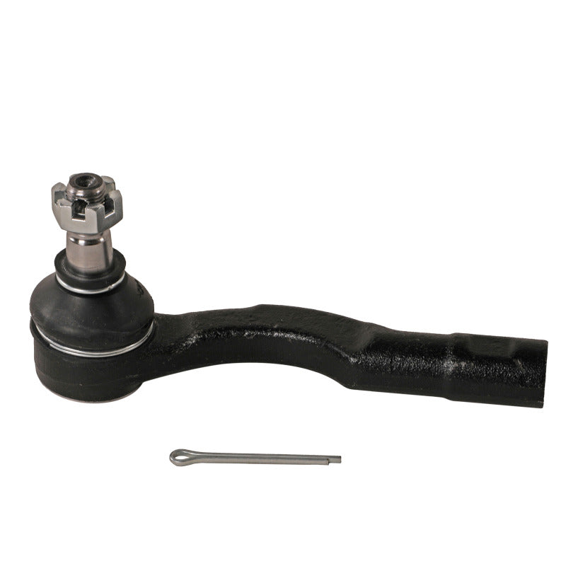 Moog Subaru Legacy 2015-2019 front right outer tie rod showing metal rod and connection end for steering system.