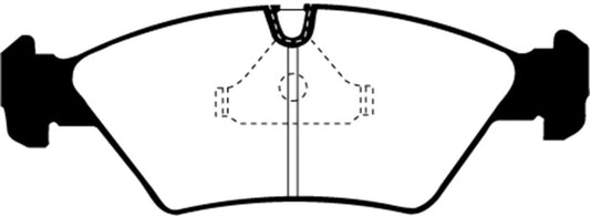 EBC Ultimax2 front brake pads for BMW 524 TD 2.4 TD E28 model, OE style brake pads shown in the image