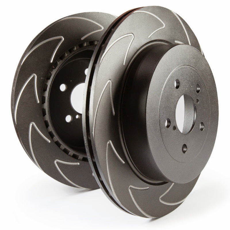 EBC 2016+ Mini Cooper S Clubman F54 2.0L Turbo BSD front slotted brake rotors, high-performance automotive brake component