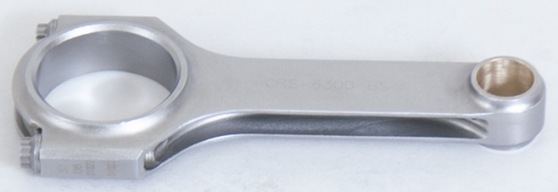 Eagle Chevrolet 6.3-inch length H-beam connecting rods set for 8-cylinder engines, showing polished metal rods with journal diameters.