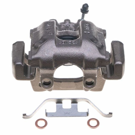 PowerStop OE rear right brake caliper for 1995 BMW 740i, Autospecialty automotive part with detailed metal finish and mounting bracket.