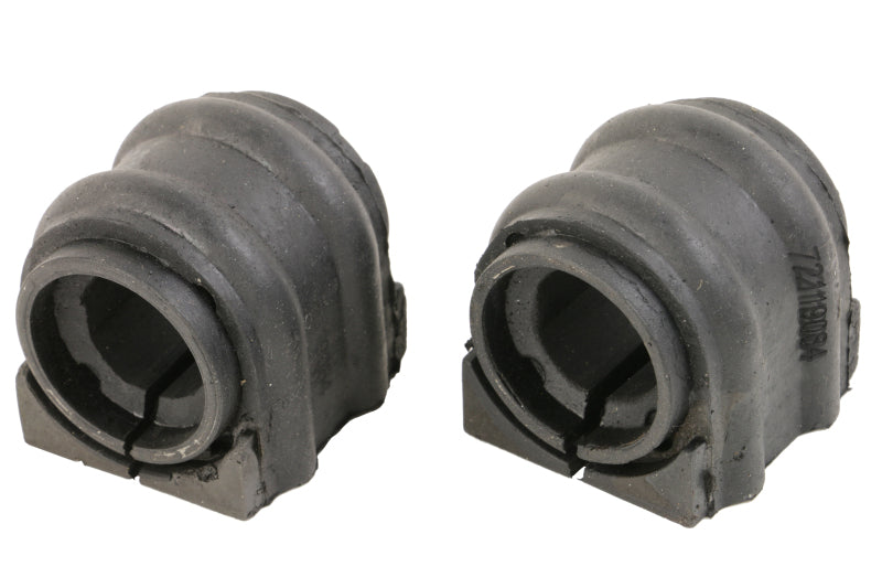 Moog sway bar bushings for Kia Optima 2011-2016, front and rear to frame stabilizer bar, black rubber automotive parts.