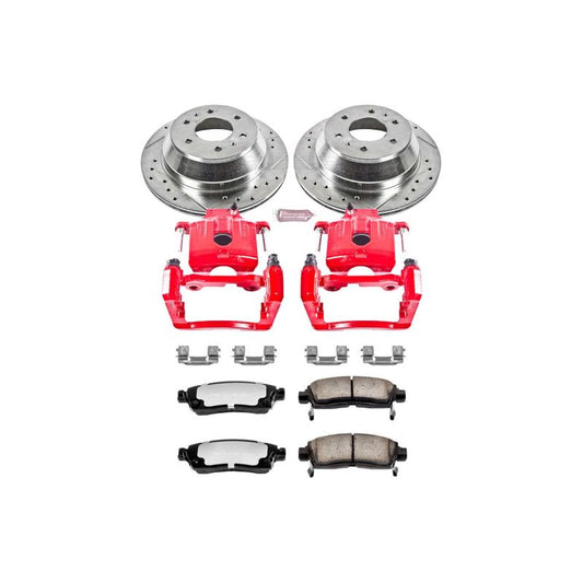 PowerStop rear Z36 brake kit with calipers for Buick Rainier 2004-2007, performance truck and tow brake upgrade.