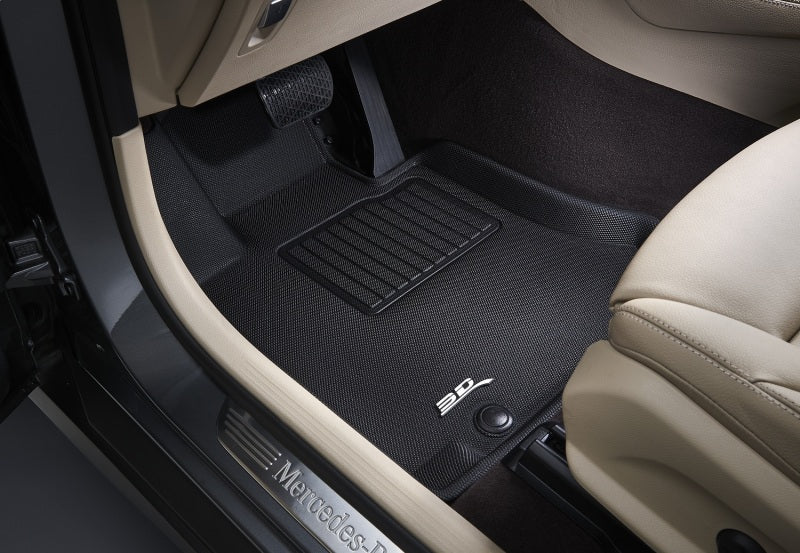 3D MAXpider black rubber floor mats for Mercedes-Benz Eqs Sedan 2022-2024, designed to fit and protect the vehicle interior.