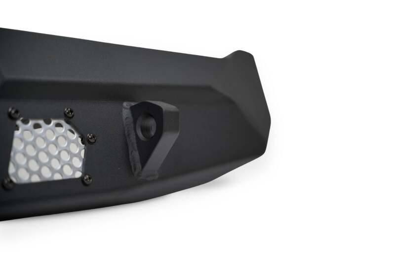 Steel rear bumper for Chevy Colorado and GMC Canyon by DV8 Offroad, part of the MTO Series, designed for offroad durability.