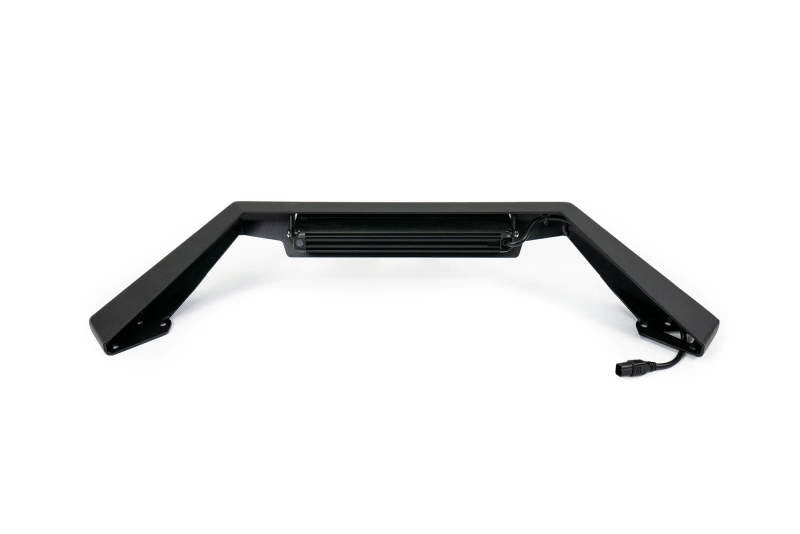 Steel DV8 Offroad bull bar add-on for Ford Bronco bumpers, designed to fit 13-inch Elite Series light bars.