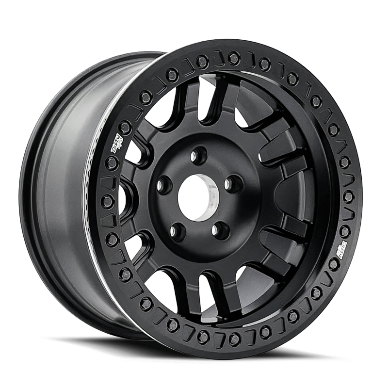 Dirty Life Canyon Race 20x10 matte black cast wheel with 8x165.1 bolt pattern, -44mm offset, and 130.8mm hub for off-road vehicles
