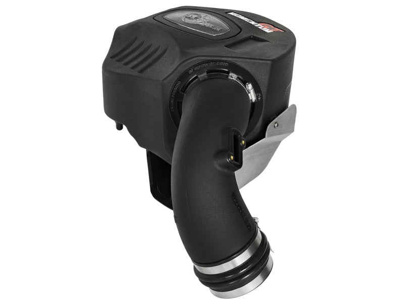 aFe POWER Momentum GT Pro Dry S cold air intake system for 2016-2017 BMW 340i/ix B58 engine showing the intake tubing and filter.