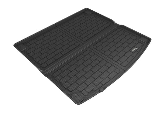 Black 3D MAXpider cargo liner for 2019 Porsche Cayenne, durable rubber floor mat with custom fit and textured surface.