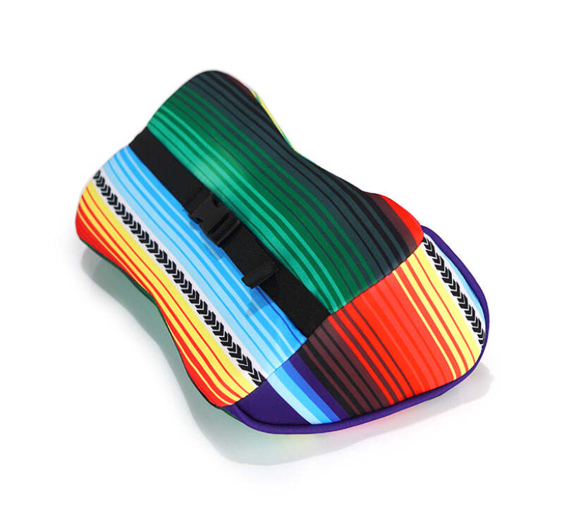 NRG black memory foam neck pillow for seats, providing comfortable support for travel or home use.