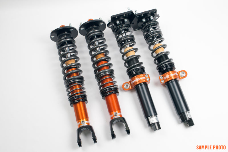 Moton 63-89 Porsche 911 RWD coilovers with springs, high-performance suspension upgrade for improved handling and ride quality.